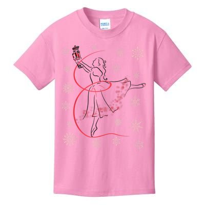 The Nutcracker Ballet And Clara Christmas Holiday Dance Kids T-Shirt