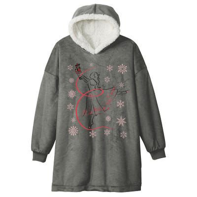 The Nutcracker Ballet And Clara Christmas Holiday Dance Hooded Wearable Blanket