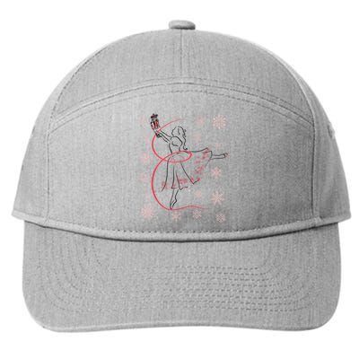 The Nutcracker Ballet And Clara Christmas Holiday Dance 7-Panel Snapback Hat