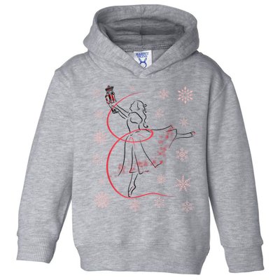 The Nutcracker Ballet And Clara Christmas Holiday Dance Toddler Hoodie