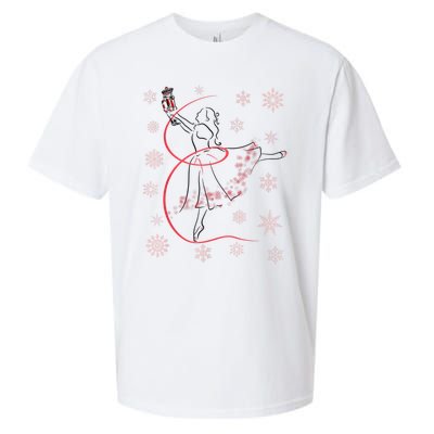 The Nutcracker Ballet And Clara Christmas Holiday Dance Sueded Cloud Jersey T-Shirt