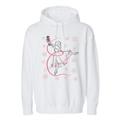 The Nutcracker Ballet And Clara Christmas Holiday Dance Garment-Dyed Fleece Hoodie