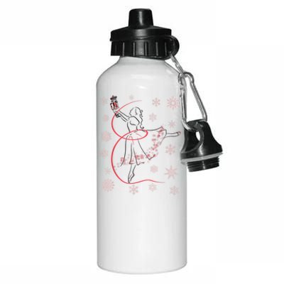 The Nutcracker Ballet And Clara Christmas Holiday Dance Aluminum Water Bottle