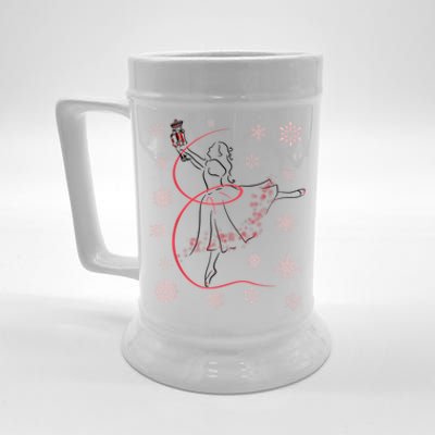 The Nutcracker Ballet And Clara Christmas Holiday Dance Beer Stein