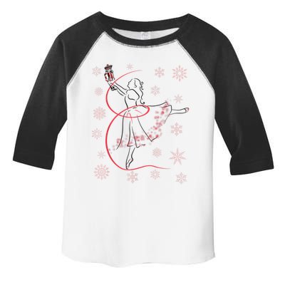 The Nutcracker Ballet And Clara Christmas Holiday Dance Toddler Fine Jersey T-Shirt