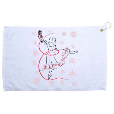 The Nutcracker Ballet And Clara Christmas Holiday Dance Grommeted Golf Towel