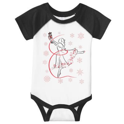 The Nutcracker Ballet And Clara Christmas Holiday Dance Infant Baby Jersey Bodysuit