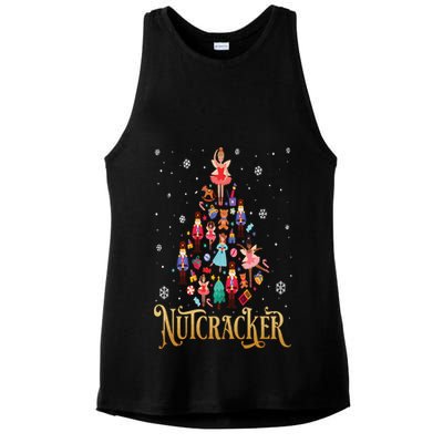 The Nutcracker Ballet Christmas Ladies PosiCharge Tri-Blend Wicking Tank
