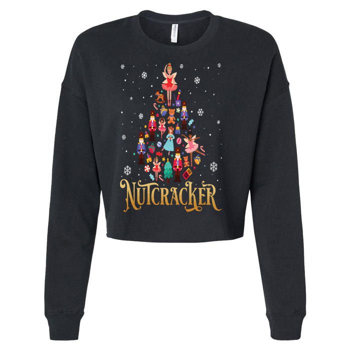 The Nutcracker Ballet Christmas Cropped Pullover Crew