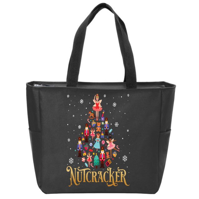 The Nutcracker Ballet Christmas Zip Tote Bag