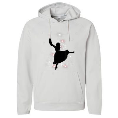 The Nutcracker Ballet, Clara, Tree Christmas Holiday Dance Performance Fleece Hoodie