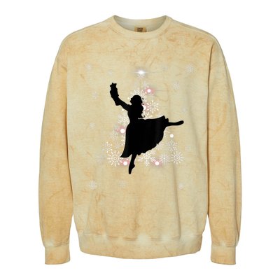 The Nutcracker Ballet, Clara, Tree Christmas Holiday Dance Colorblast Crewneck Sweatshirt