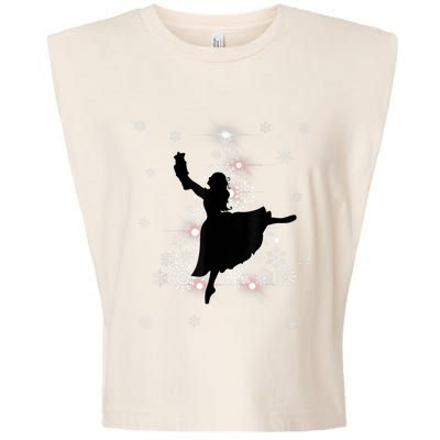 The Nutcracker Ballet, Clara, Tree Christmas Holiday Dance Garment-Dyed Women's Muscle Tee