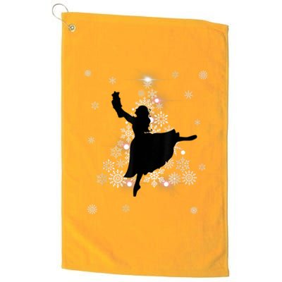 The Nutcracker Ballet, Clara, Tree Christmas Holiday Dance Platinum Collection Golf Towel