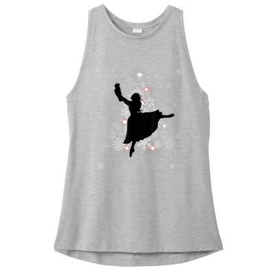 The Nutcracker Ballet, Clara, Tree Christmas Holiday Dance Ladies PosiCharge Tri-Blend Wicking Tank