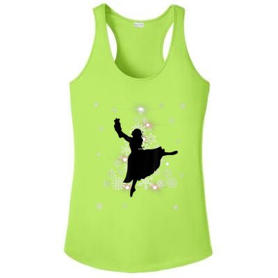 The Nutcracker Ballet, Clara, Tree Christmas Holiday Dance Ladies PosiCharge Competitor Racerback Tank