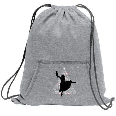 The Nutcracker Ballet, Clara, Tree Christmas Holiday Dance Sweatshirt Cinch Pack Bag