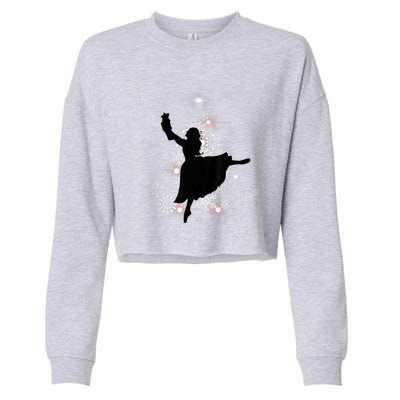 The Nutcracker Ballet, Clara, Tree Christmas Holiday Dance Cropped Pullover Crew