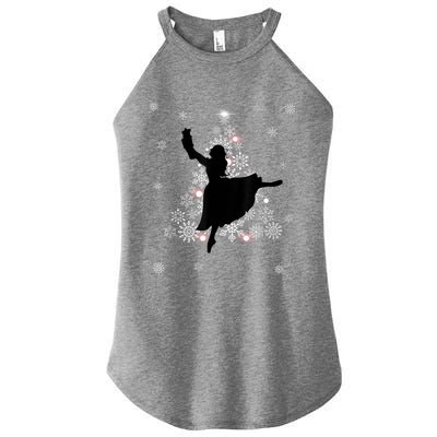 The Nutcracker Ballet, Clara, Tree Christmas Holiday Dance Women's Perfect Tri Rocker Tank