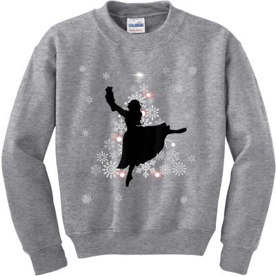 The Nutcracker Ballet, Clara, Tree Christmas Holiday Dance Kids Sweatshirt