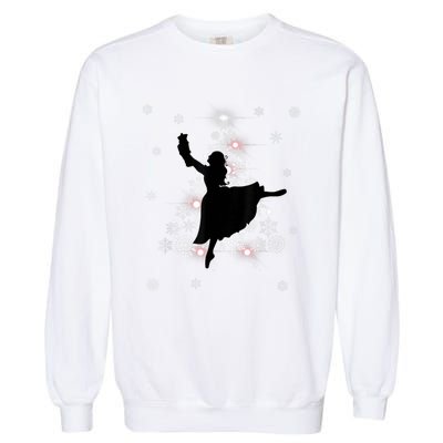 The Nutcracker Ballet, Clara, Tree Christmas Holiday Dance Garment-Dyed Sweatshirt