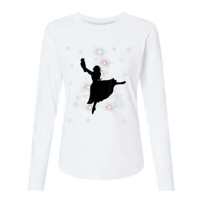 The Nutcracker Ballet, Clara, Tree Christmas Holiday Dance Womens Cotton Relaxed Long Sleeve T-Shirt