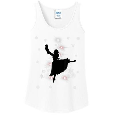 The Nutcracker Ballet, Clara, Tree Christmas Holiday Dance Ladies Essential Tank