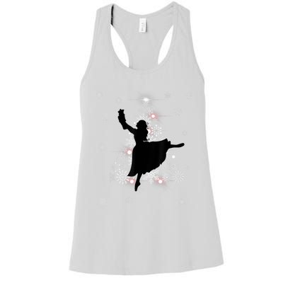 The Nutcracker Ballet, Clara, Tree Christmas Holiday Dance Women's Racerback Tank