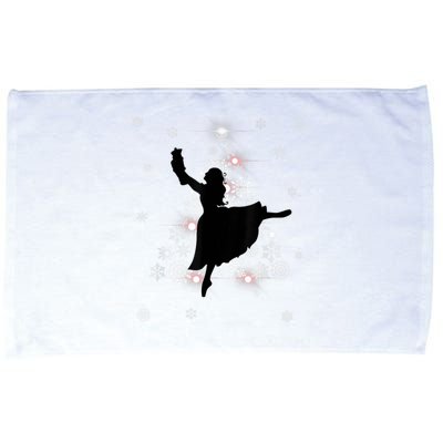 The Nutcracker Ballet, Clara, Tree Christmas Holiday Dance Microfiber Hand Towel