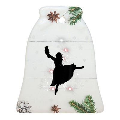 The Nutcracker Ballet, Clara, Tree Christmas Holiday Dance Ceramic Bell Ornament