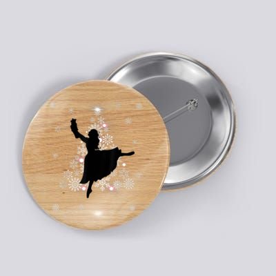 The Nutcracker Ballet, Clara, Tree Christmas Holiday Dance Button