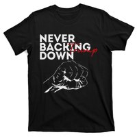 Trump Never Backing Down Resilient Support T-Shirt