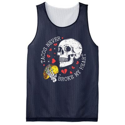 Tacos Never Broke My Heart Cinco De Mayo Party Mesh Reversible Basketball Jersey Tank