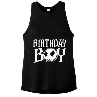 The N.I.G.H.T.M.A.R.E Before Christmas Birthday Ladies PosiCharge Tri-Blend Wicking Tank