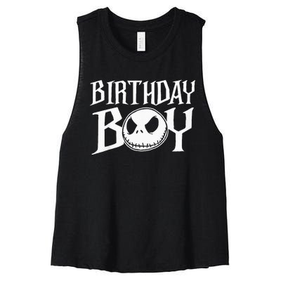 The N.I.G.H.T.M.A.R.E Before Christmas Birthday Women's Racerback Cropped Tank