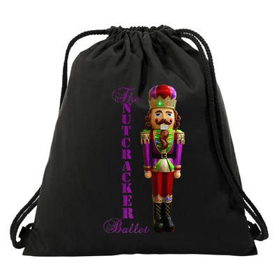 The Nutcracker Ballet Ballerina Dancer Drawstring Bag
