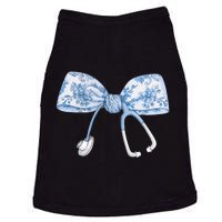 Toile Nurse Bow Blue Coquette Nurse Stethoscope Bow Doggie Tank