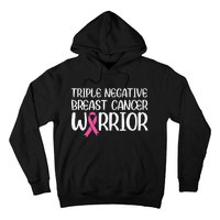 Triple Negative Breast Cancer Awareness Warrior Pink Rainbow Hoodie