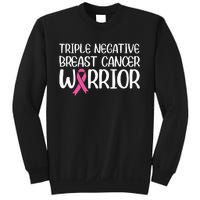 Triple Negative Breast Cancer Awareness Warrior Pink Rainbow Sweatshirt