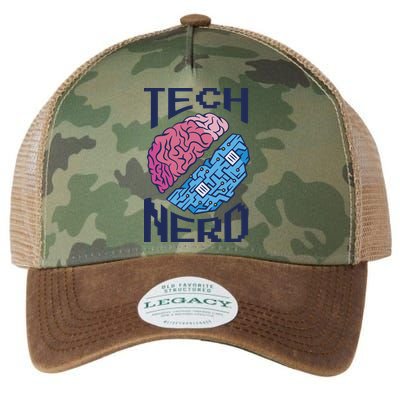 Tech Nerd Brain Legacy Tie Dye Trucker Hat