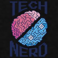 Tech Nerd Brain Ladies PosiCharge Tri-Blend Wicking Tank