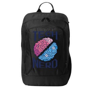 Tech Nerd Brain City Backpack