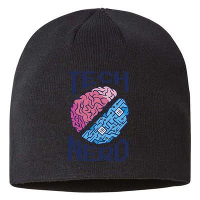 Tech Nerd Brain Sustainable Beanie