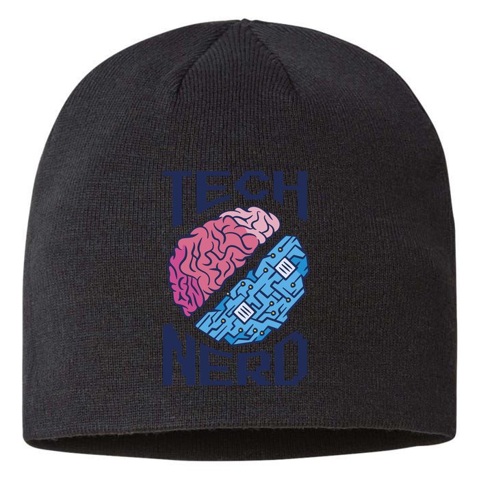 Tech Nerd Brain Sustainable Beanie