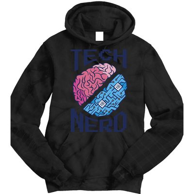 Tech Nerd Brain Tie Dye Hoodie