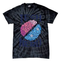 Tech Nerd Brain Tie-Dye T-Shirt