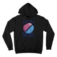 Tech Nerd Brain Tall Hoodie