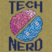 Tech Nerd Brain Garment-Dyed Women's Muscle Tee