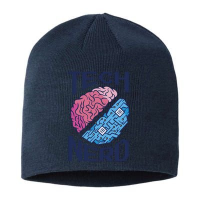 Tech Nerd Brain Sustainable Beanie