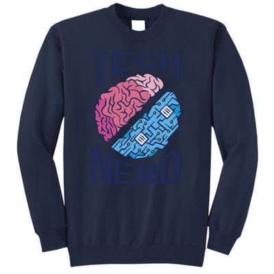 Tech Nerd Brain Tall Sweatshirt